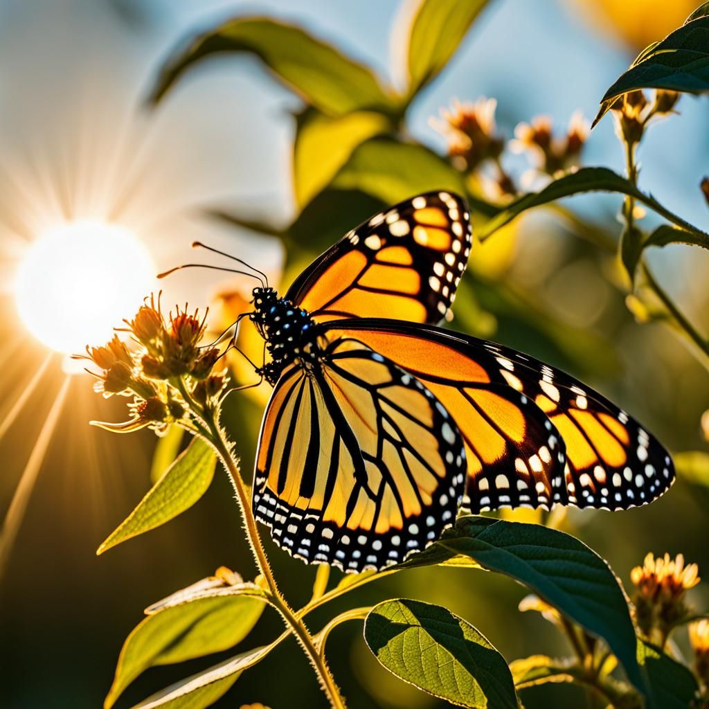 Monarch Butterfly At Rest