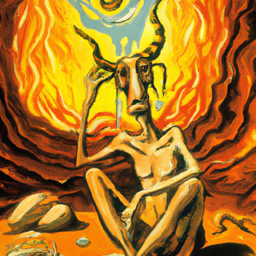 Surrealist Masterpiece of Tormented Existence