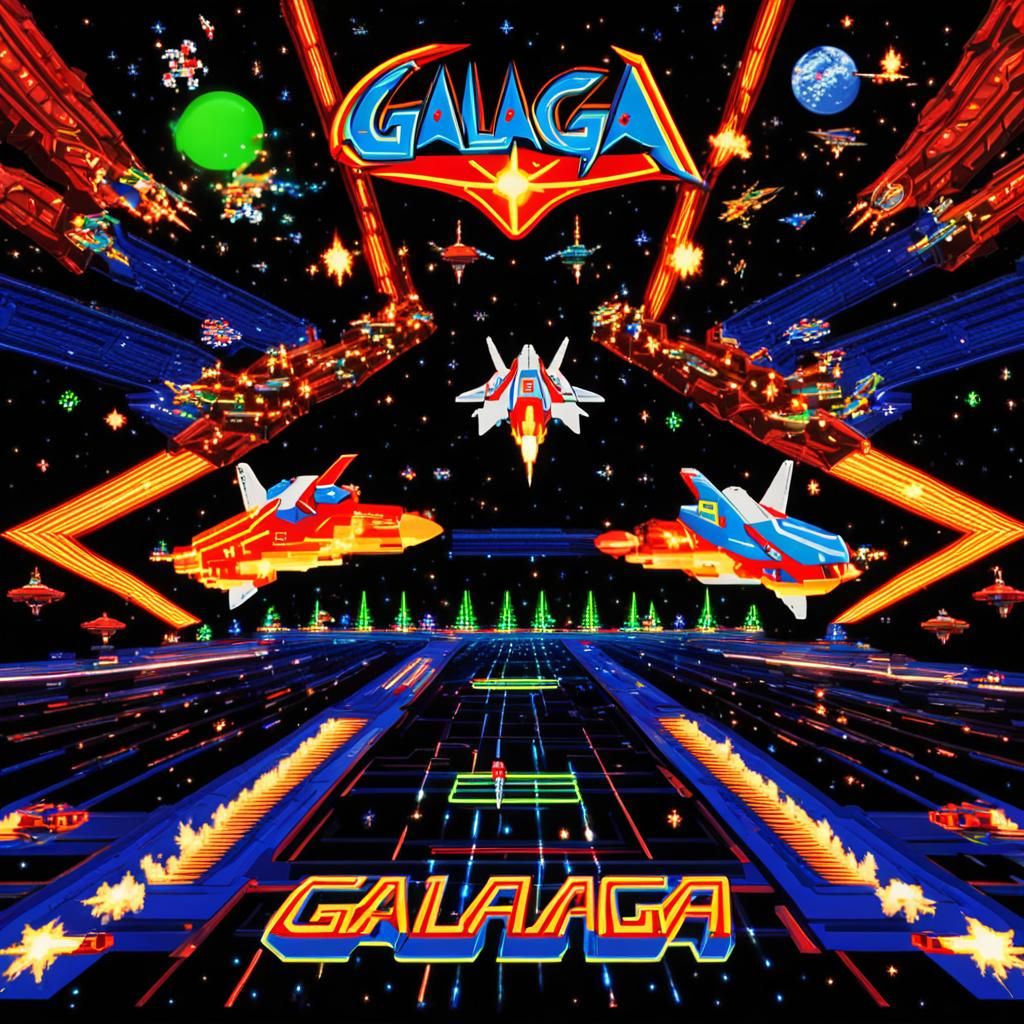 Retro-Futuristic Space Invaders Game Console