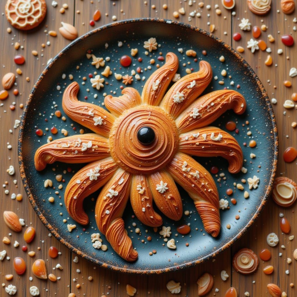 Creative Croissant Spider Character Design