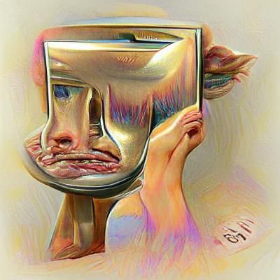 Surreal Self Portrait in Vibrant Colors