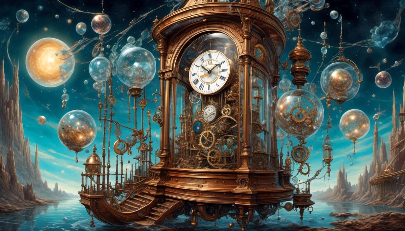 Steampunk Time Portal Reveals Cosmic Universes