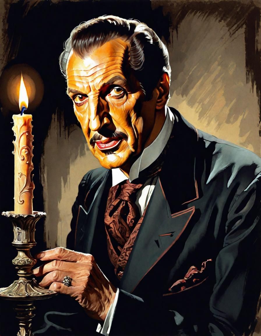 A Haunting Vincent Price Portrait in Muted Colors