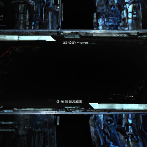 Futuristic Liminal Space in Cyberpunk Vastness