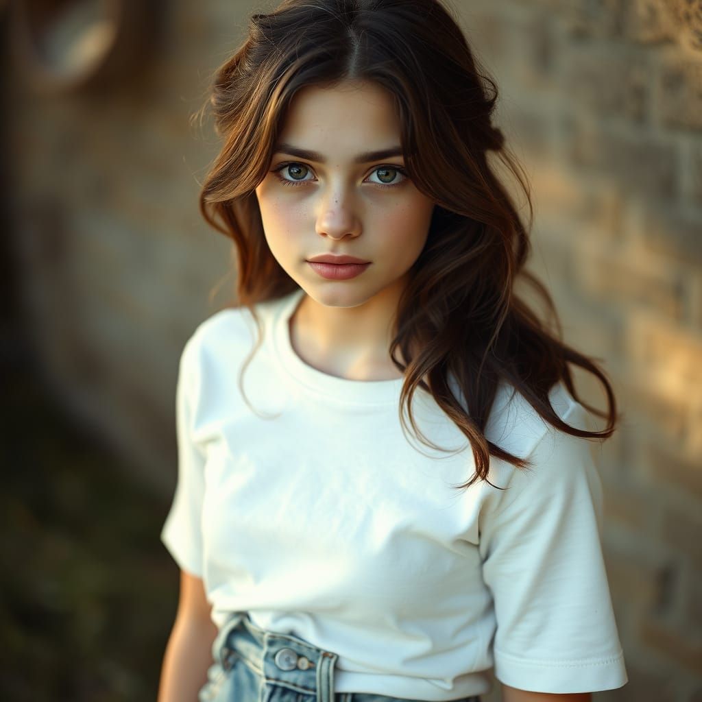 Teenager Portrait in Dreamy, Ethereal Style