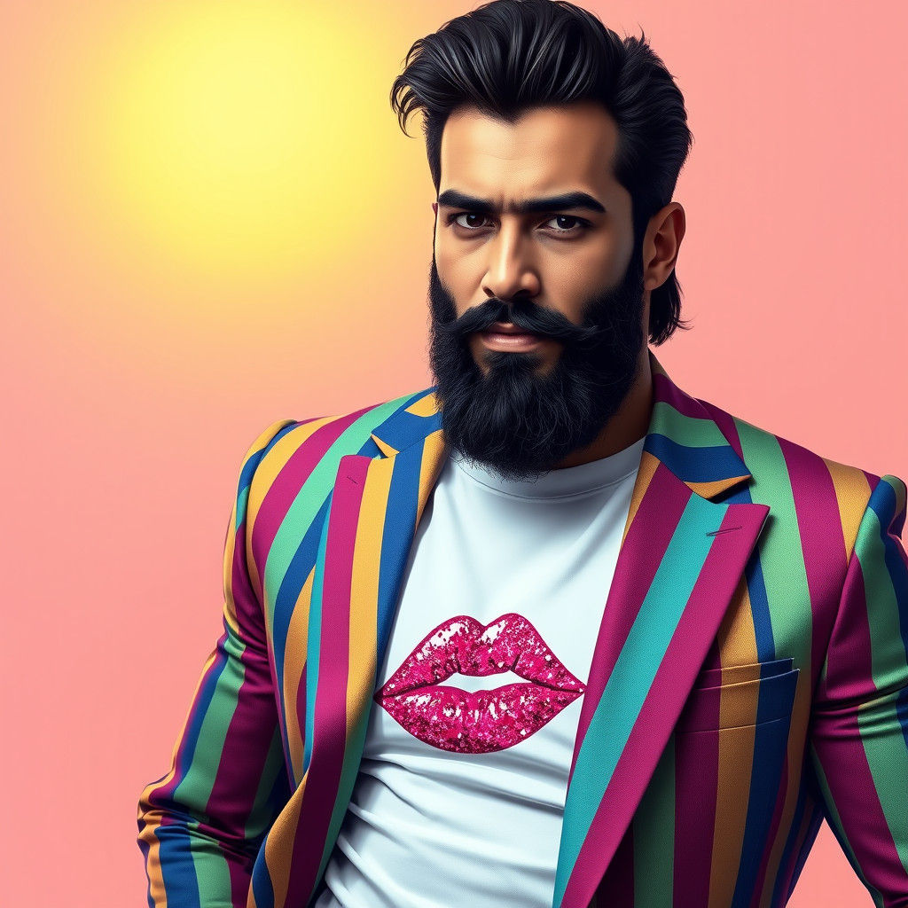 Handsome masculine man