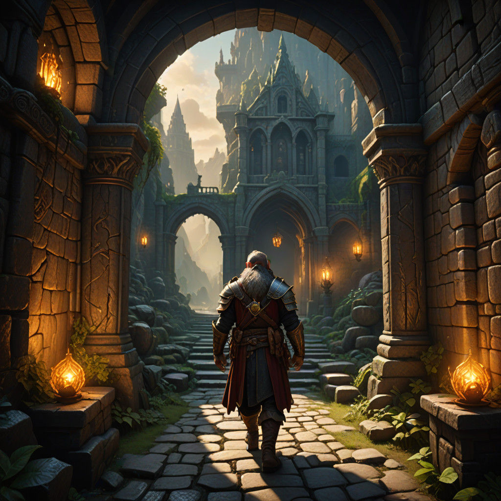 Epic Fantasy Adventurers Uncover Ancient Mysteries in a Gold...