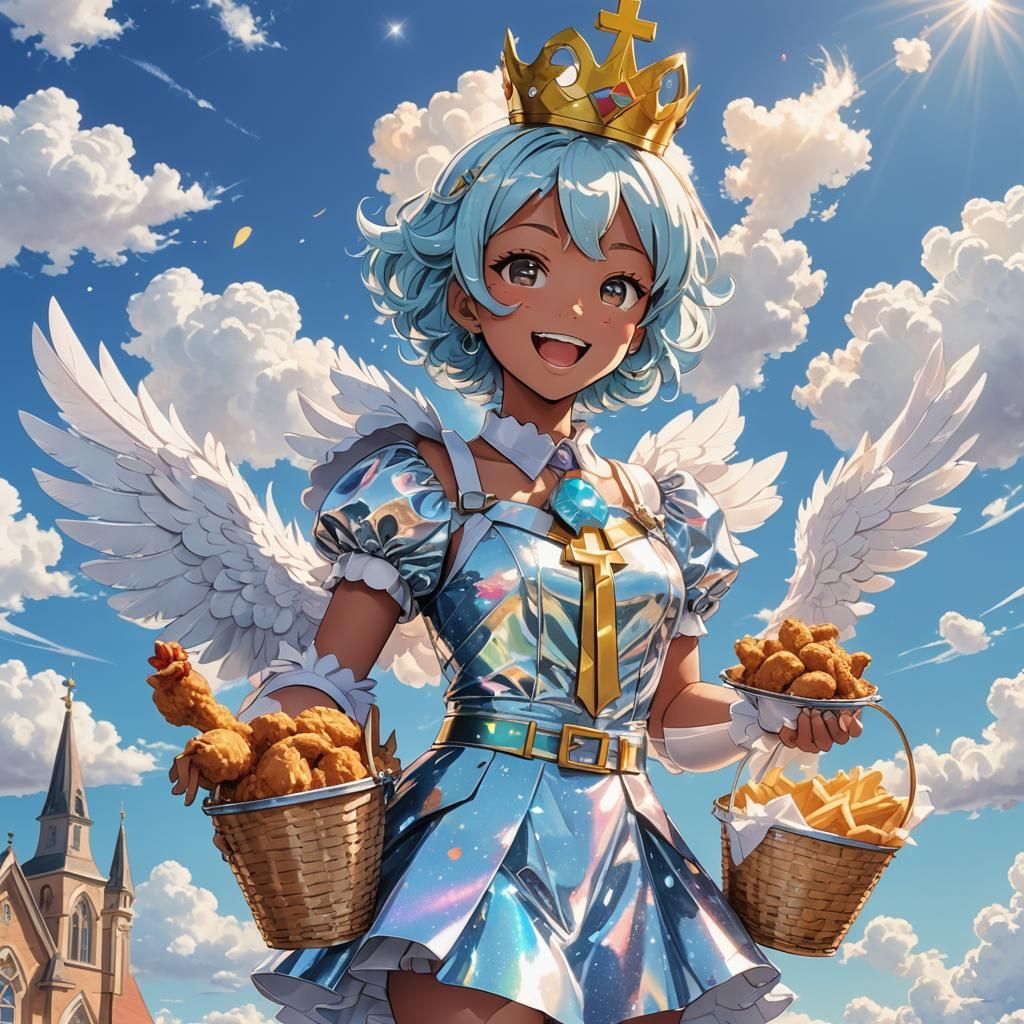 Church's Chicken Magical Girl Blows Hearts with Bright Smile