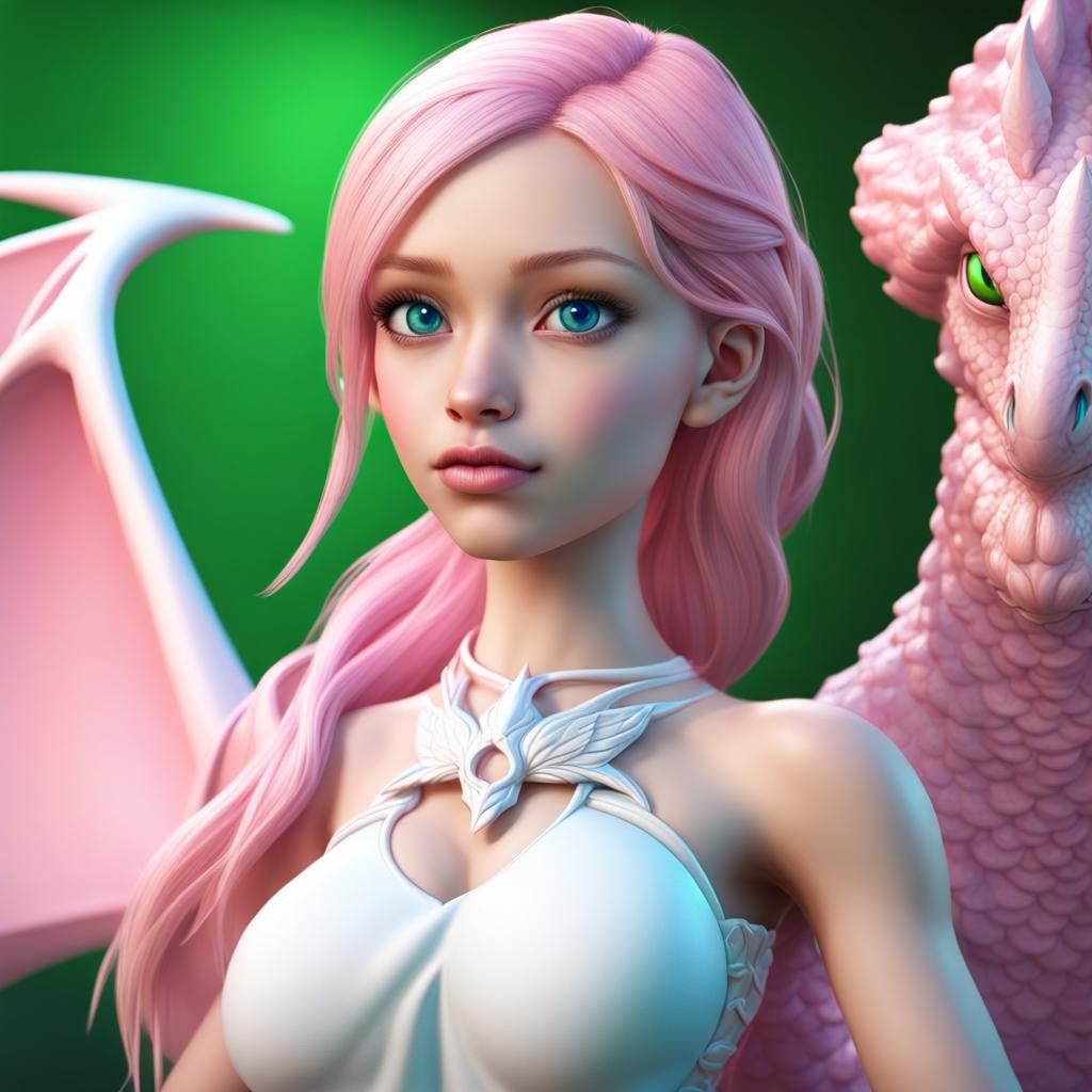 Ethereal Mermaid vs Majestic Green Dragon in Unreal Engine
