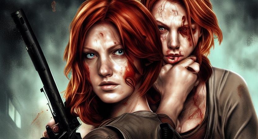 A survivor from the zombie apocalypse on Raccoon City, from the Resident Evil franchise. V.6