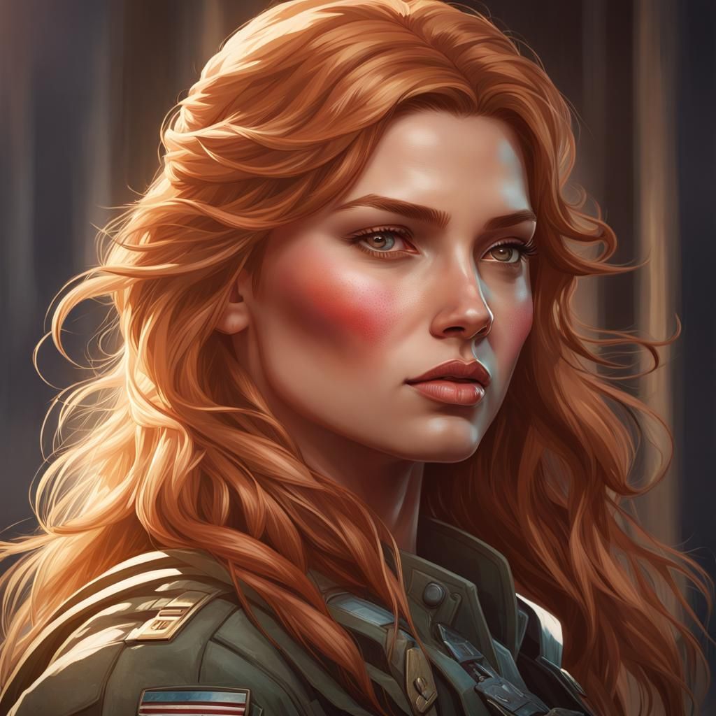 Greek Paramilitary Leader in Triadic Colors