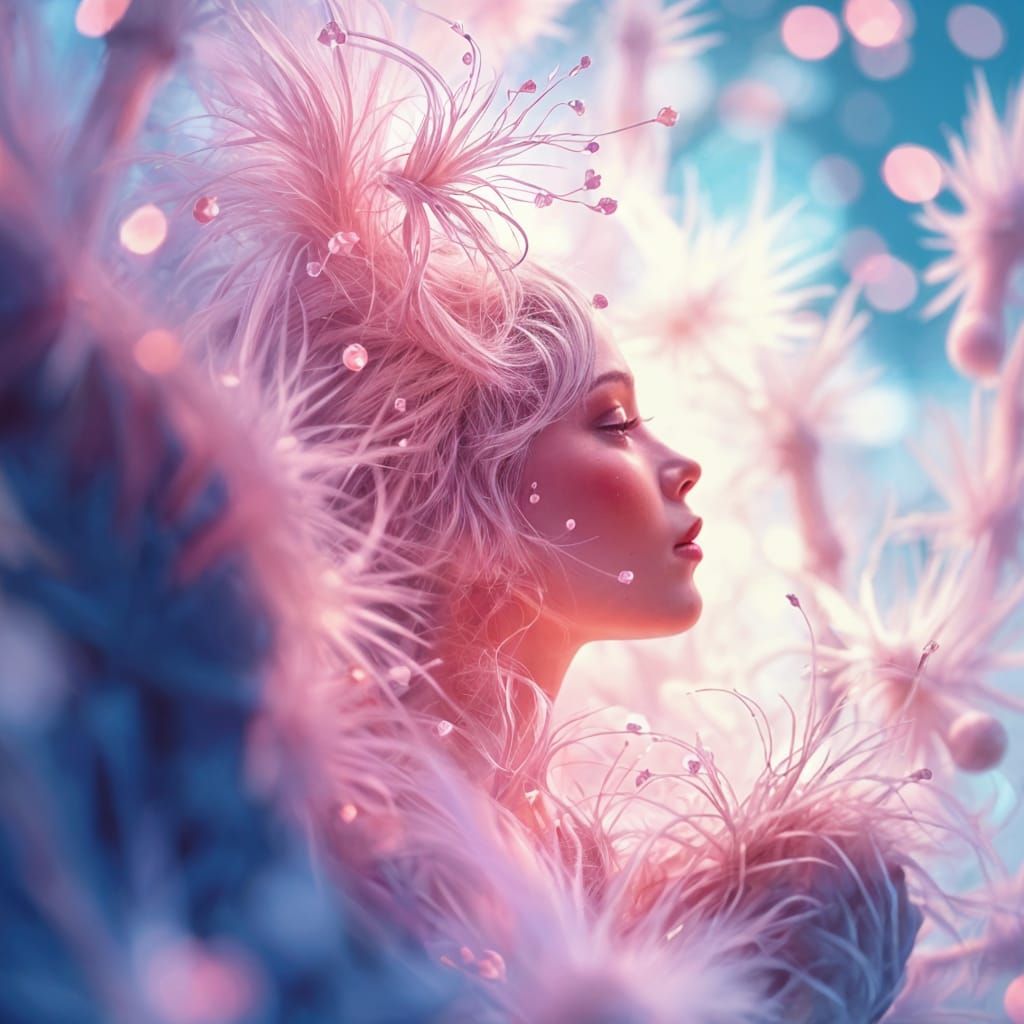 A Captivating Portrait in a Delicate Aesthetic