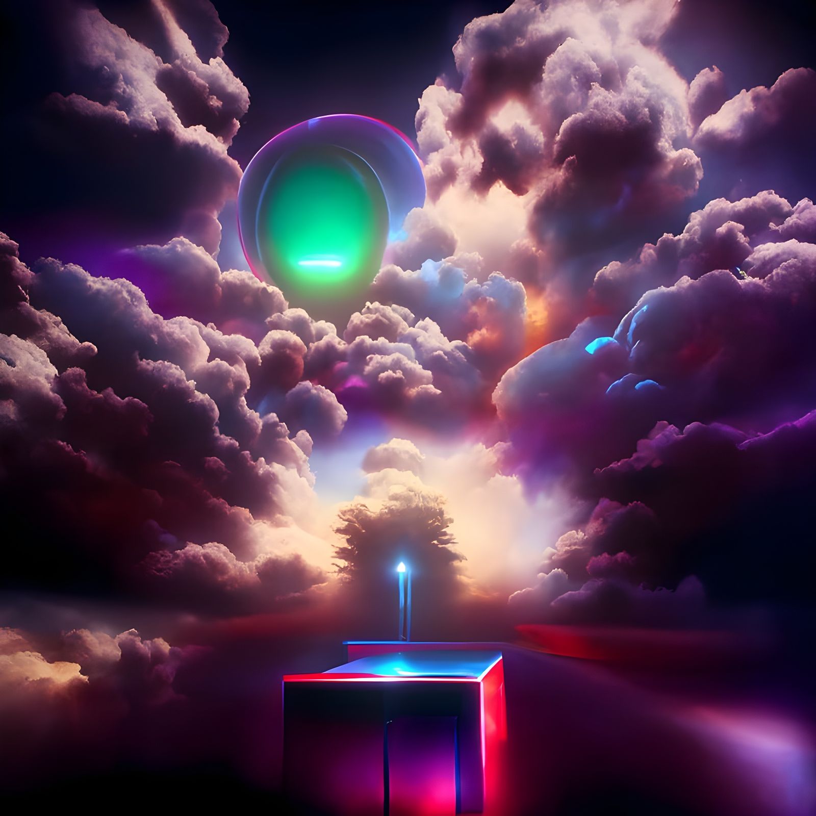 Surreal Vortex in Otherworldly Realms