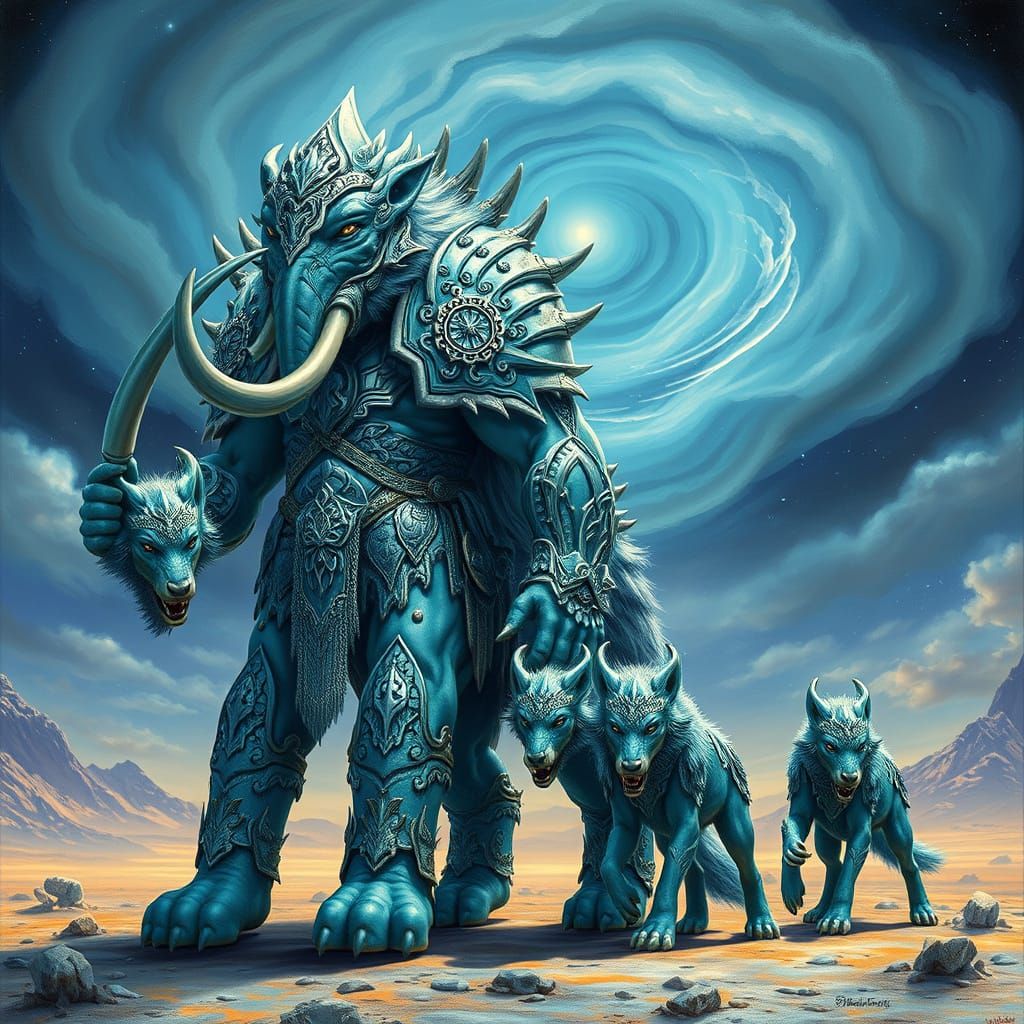 Metallic Mammoth-Wolf Warriors in a Cosmic Landscape