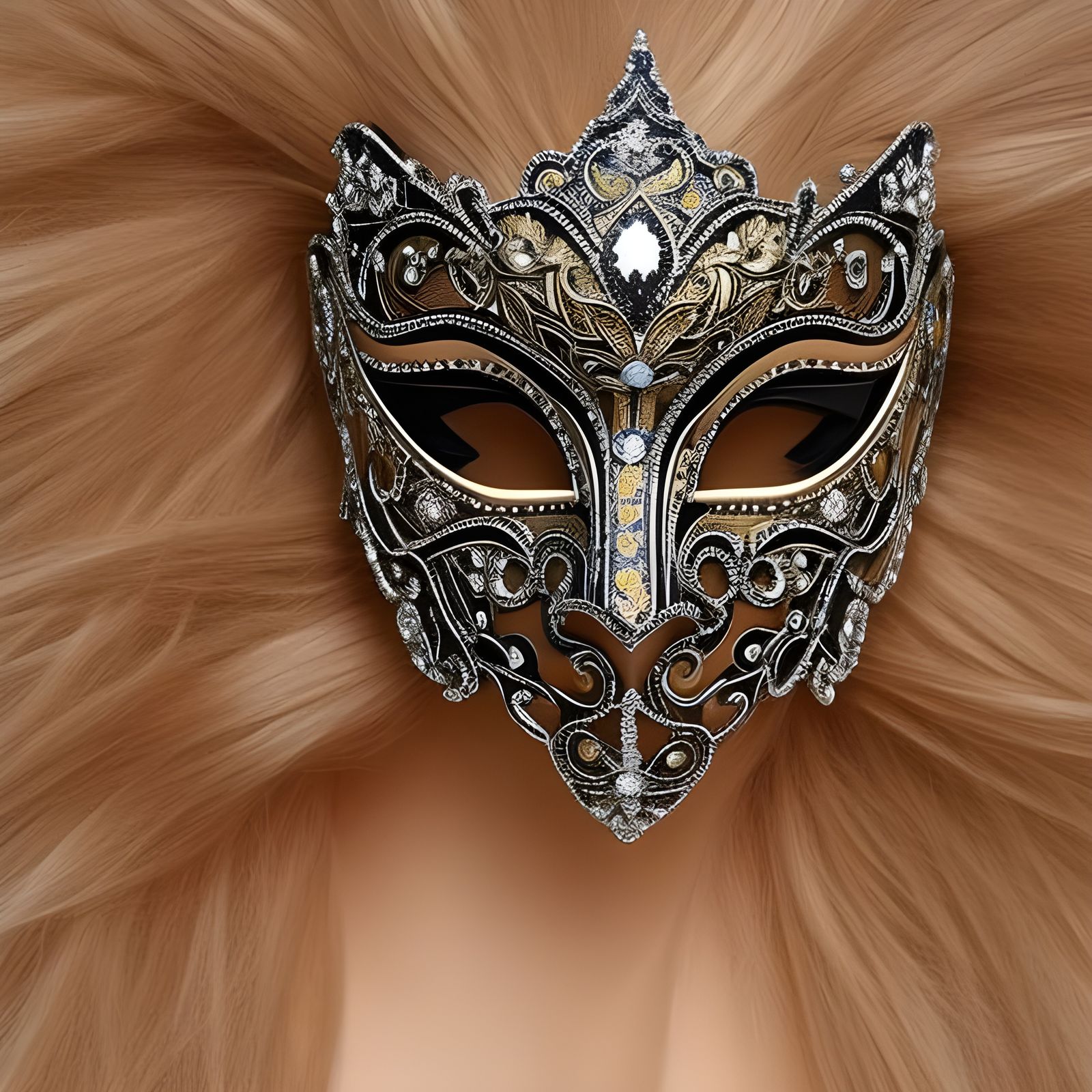 Ornate Venetian Mask for a Masquerade