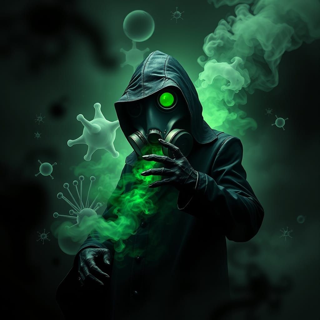 Plague Doctor's Danse Macabre in Gothic Style