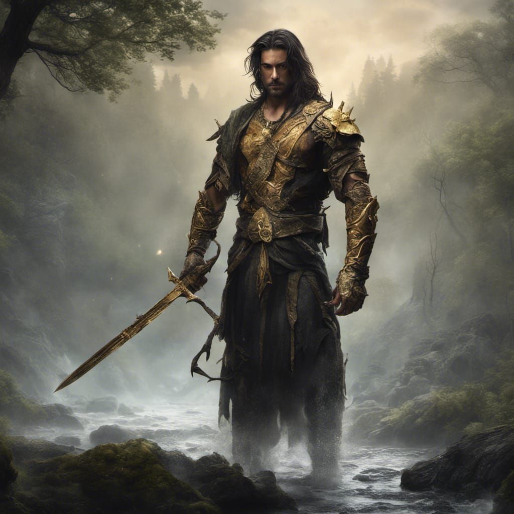 Mystic Hunter in Woodland Splendor
