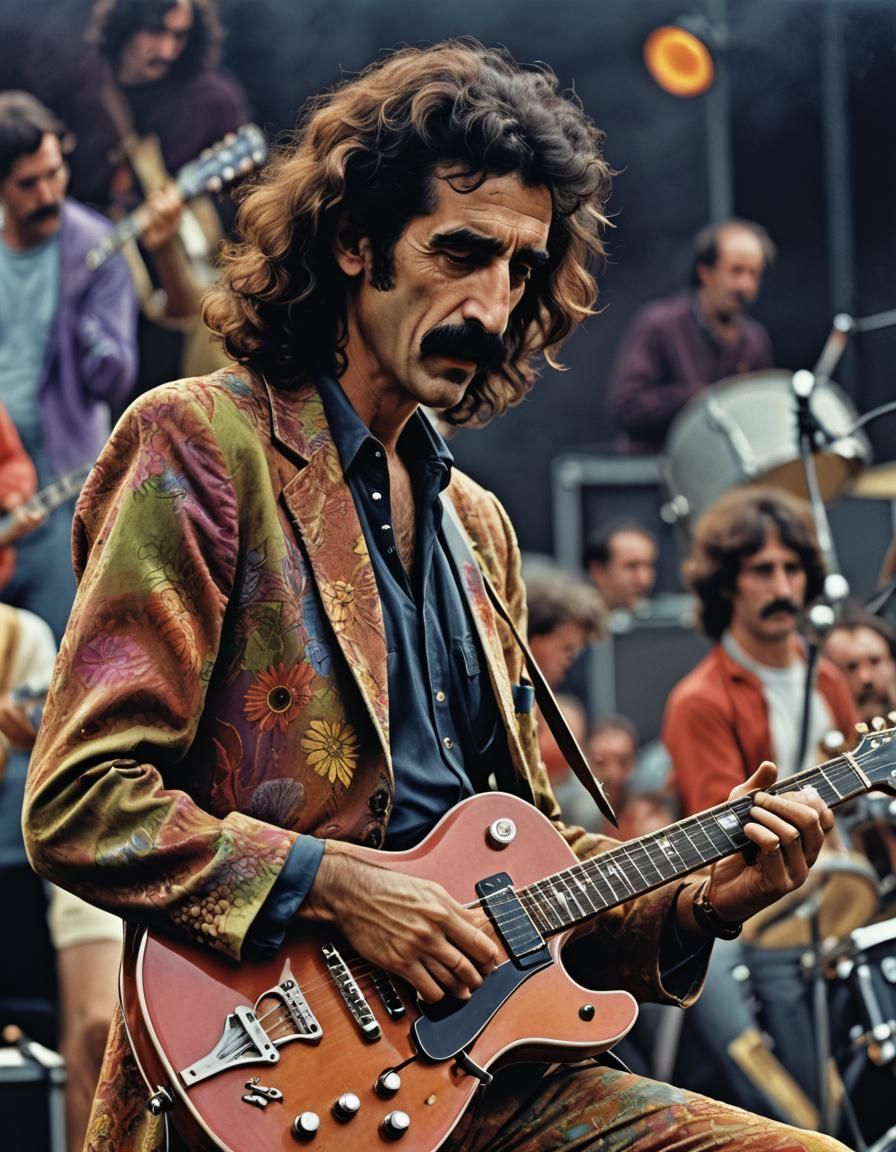 Frank Zappa in 1960's Open Air Concert Style