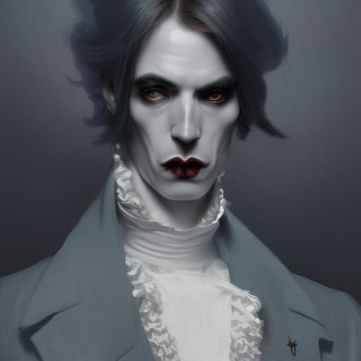 Elegant Victorian Vampire in Stygian Splendor