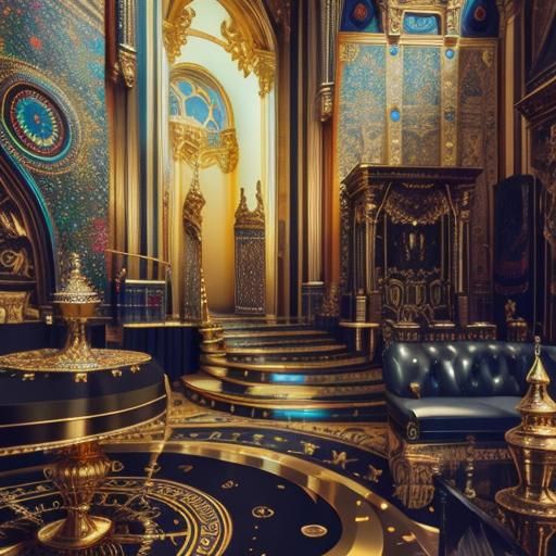 Stunning Gold and Silver Art Nouveau Masterpiece