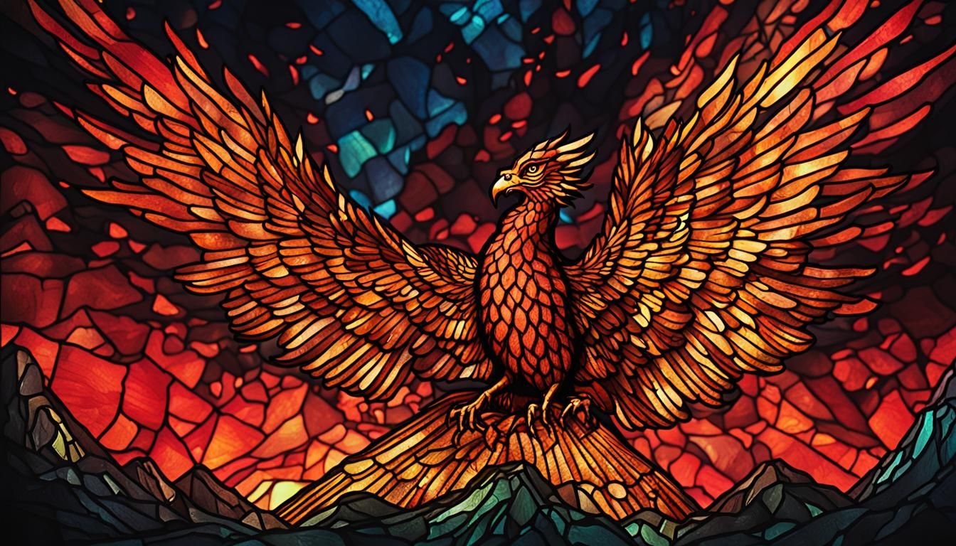 Epic Phoenix Rises from Ashes in Cinematic Film Still