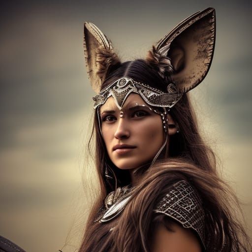 Ethereal Warrior in Wolfish Regalia