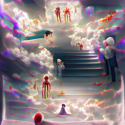 A Majestic Goddess of the Afterlife in Ethereal Digital Art