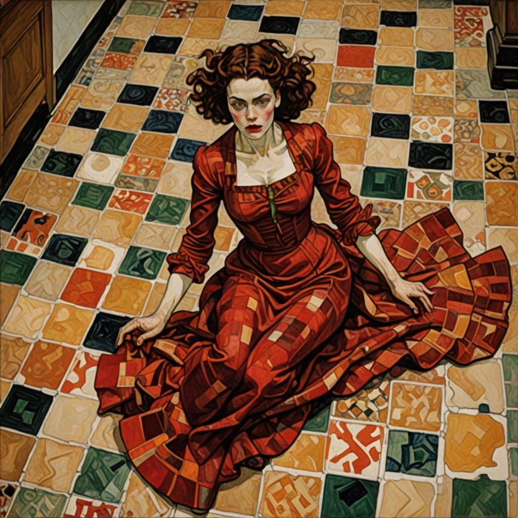 Tripping on a deliberately irregular floor