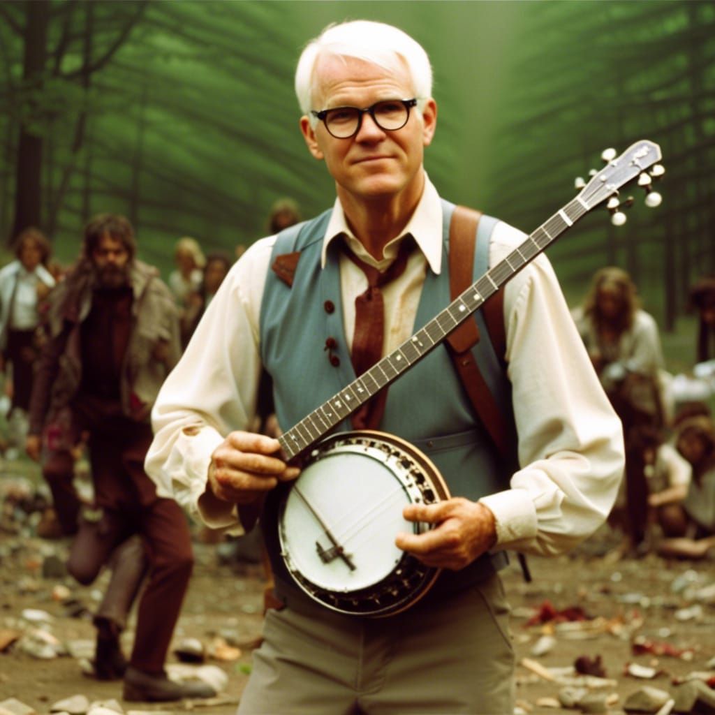 Steve Martin Saves the World with Banjo Fury