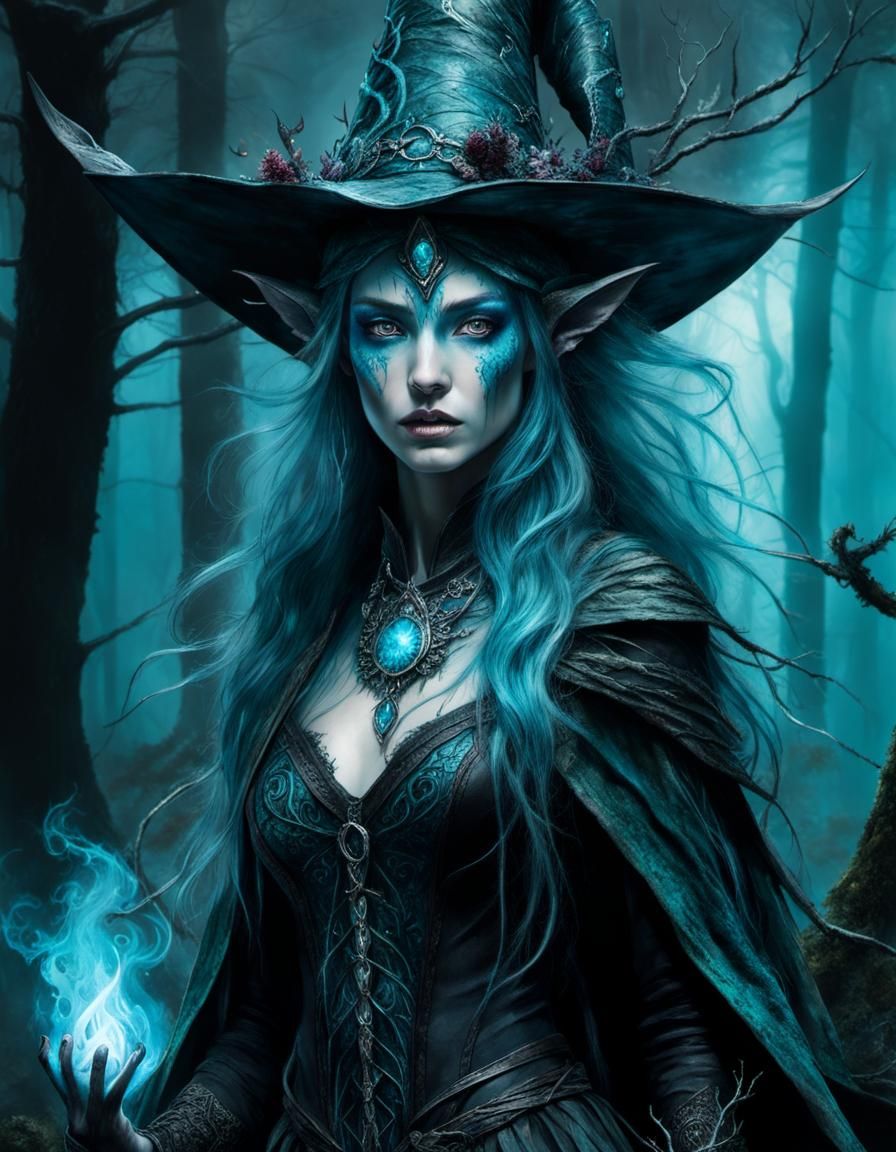 Ethereal Elven Druid in a Feral Rage