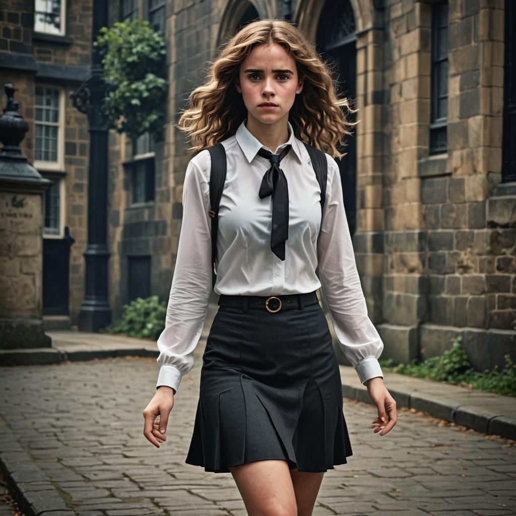 Moody Wizardess in Elegant Attire