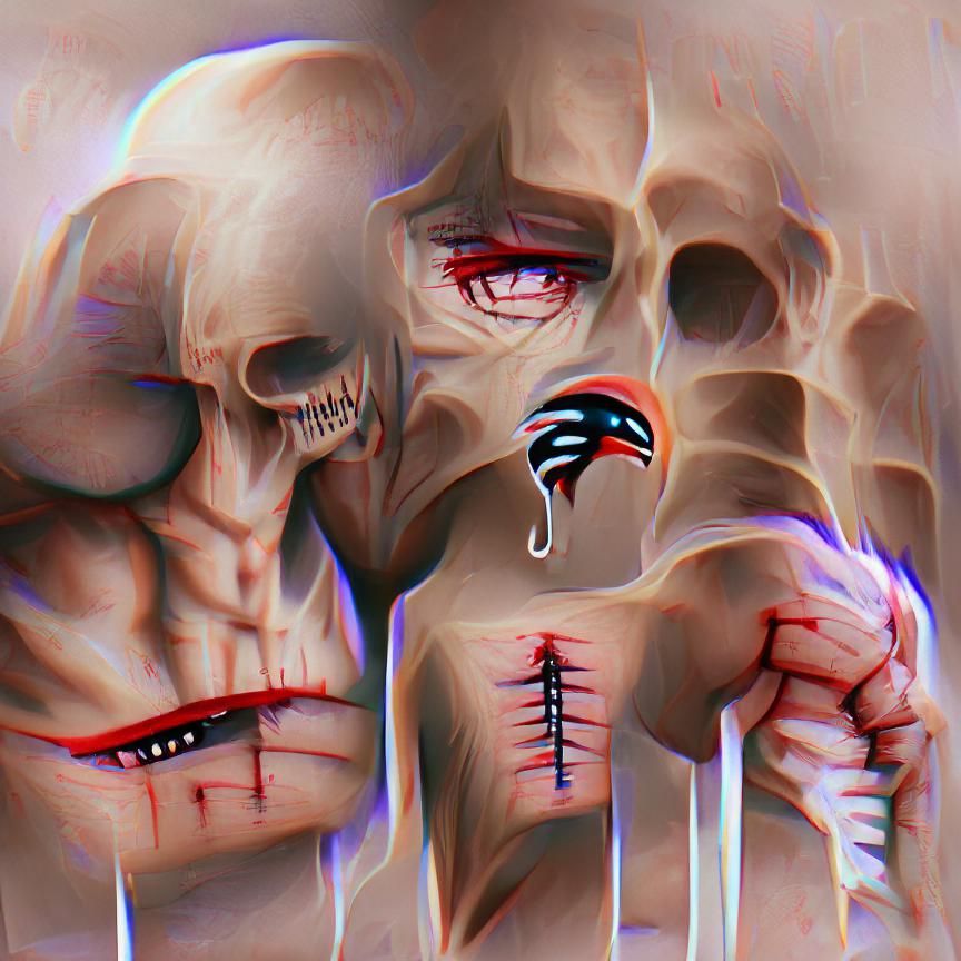 The Agony of Mortal Demise in a Dark Fantasy Landscape