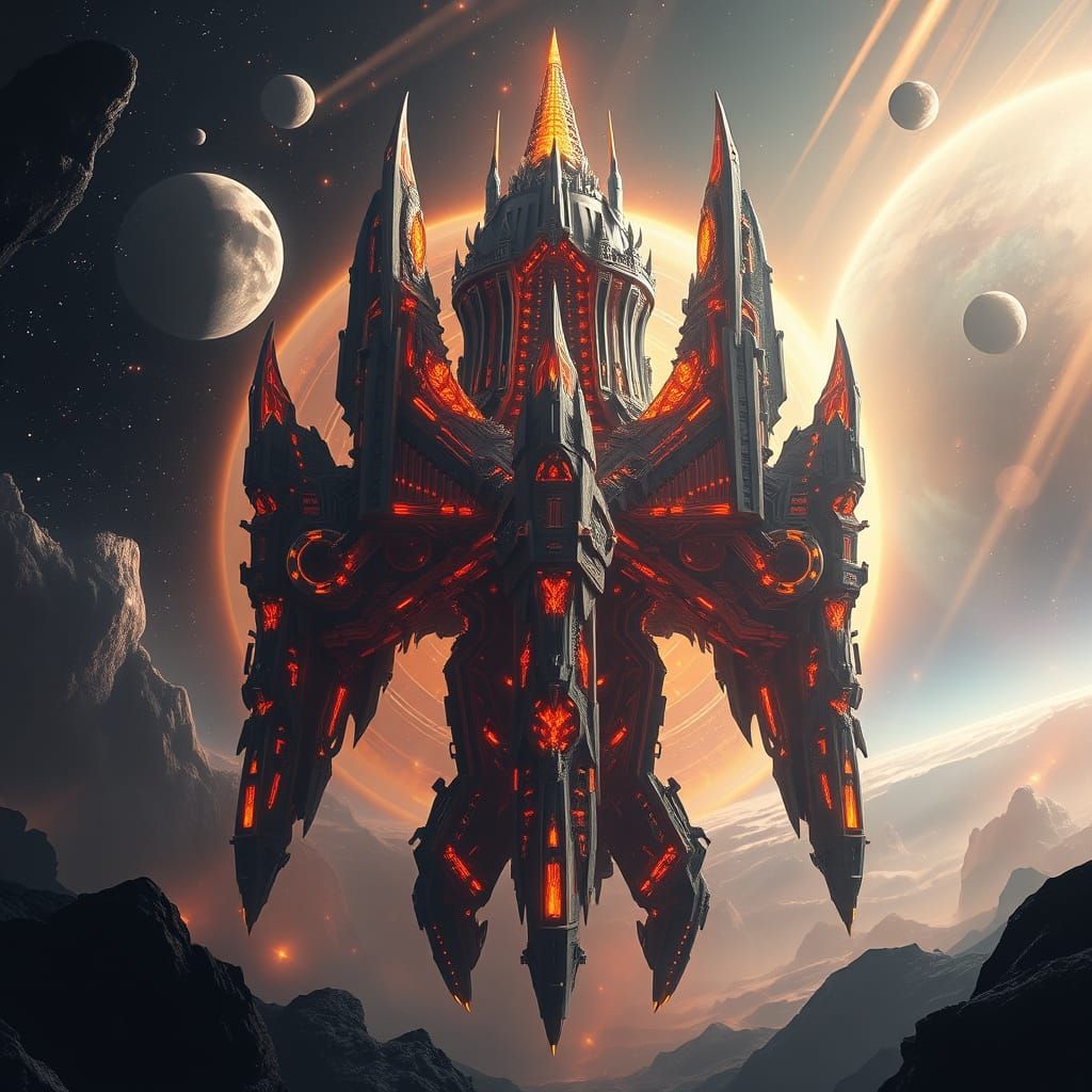 Infinite Gigatron's Majestic Space Mothership in Epic Digita...