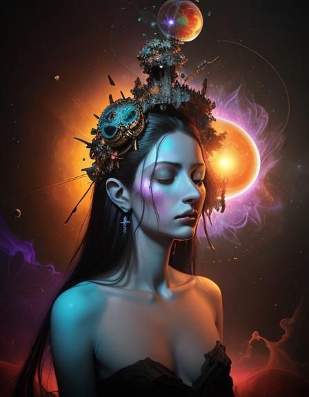 Dreamlike Surrealism in Cosmic Bliss