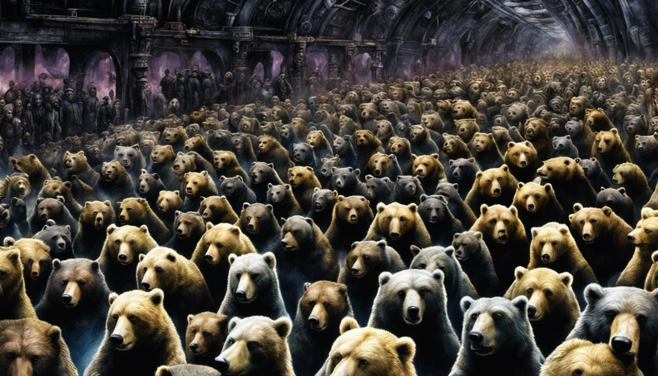 Cyber Bears in Cosmic Biopunk Horror