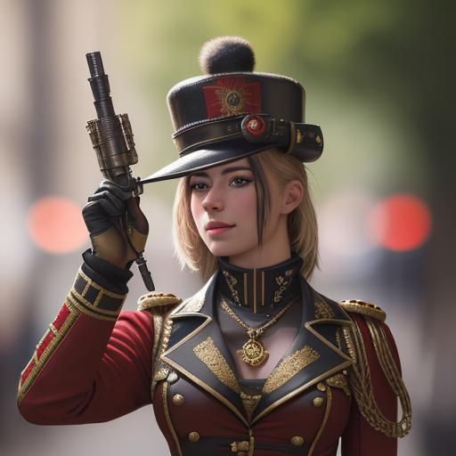 Steampunk Grenadier Guards in Elegant Precision