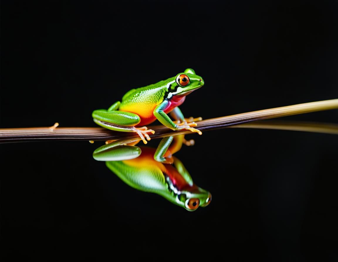 Reflected frog
