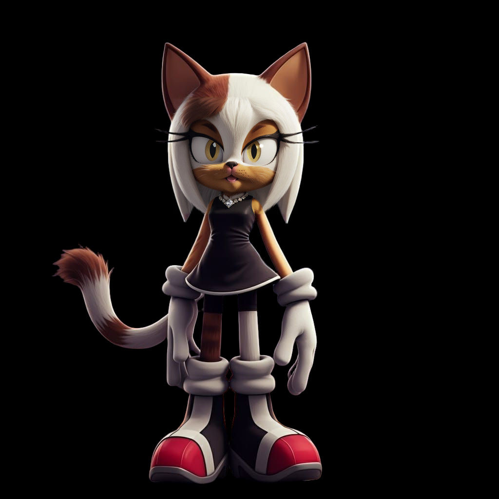 Dazzling Cat Mobian in Intricate Fantasy Attire