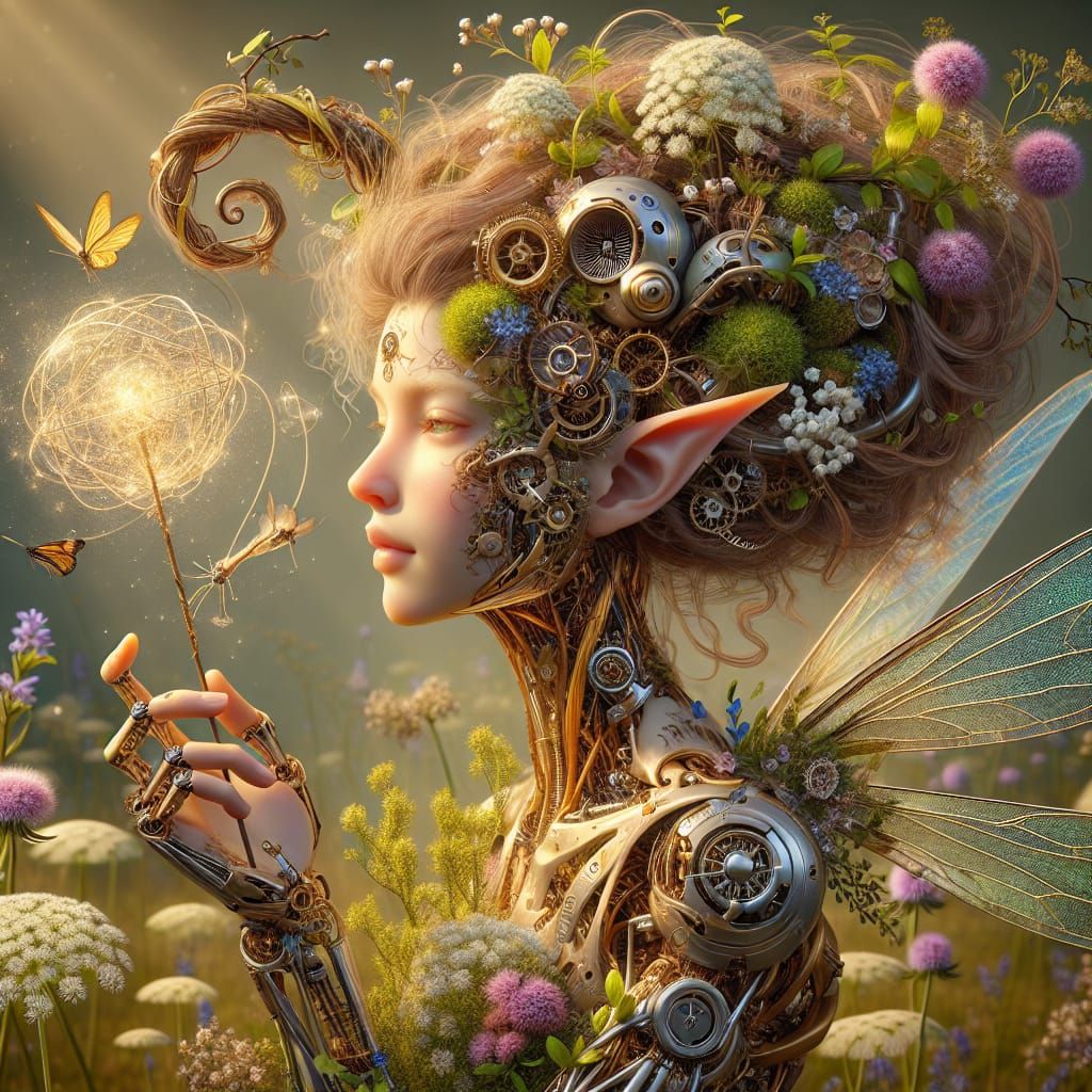 Spring Dryad  Cyborg Gathers Power