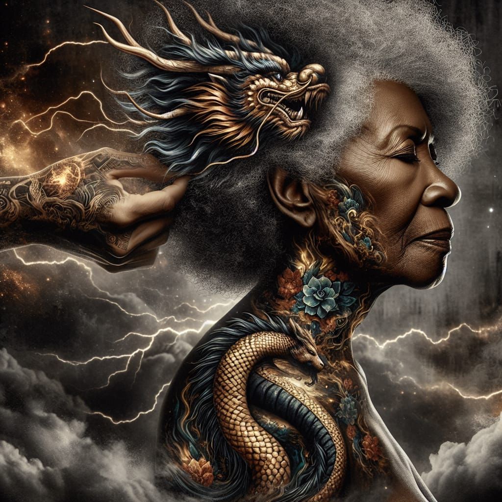 African American Matriarch Radiates Mystical Power