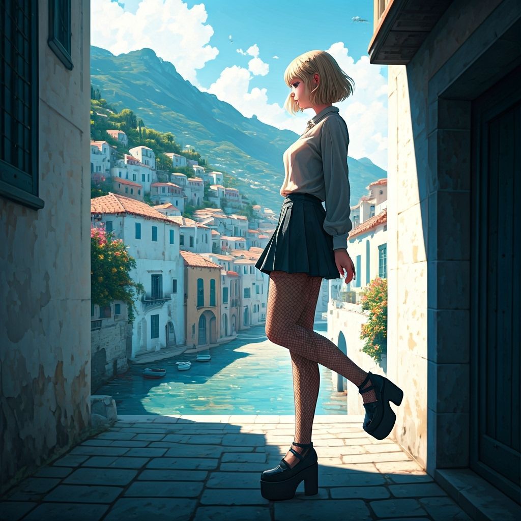 View from an alleyway