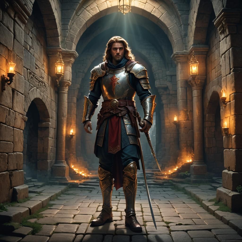 Saint George Embarks on a Mystical Quest Within a Labyrinthi...