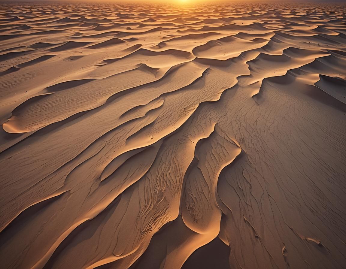 Surreal Desert Sunset Captured in Cinematic Style