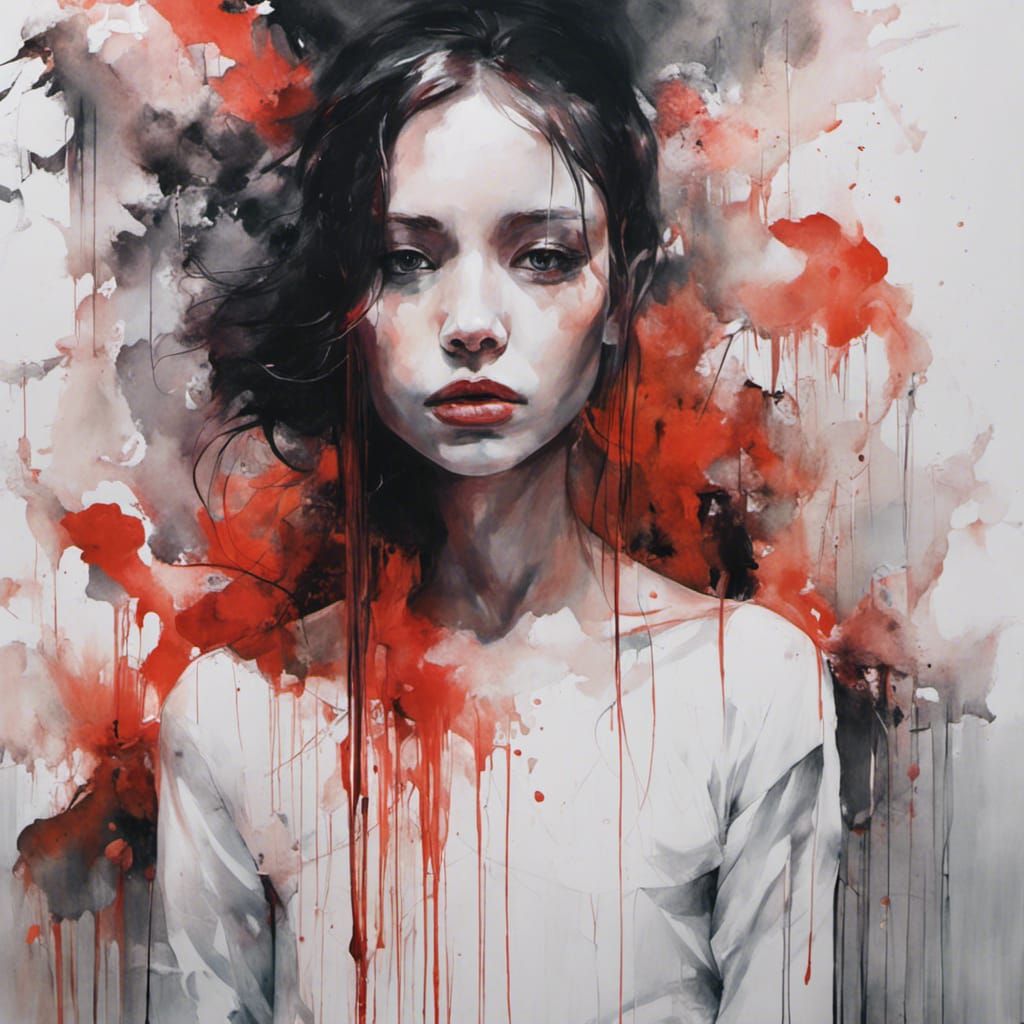 Girl in Mysterious Room, Moody Still Life