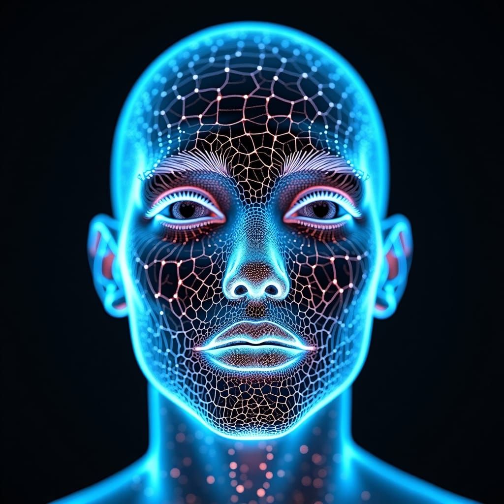 Surreal Prismatic Oil Spills on a Topographical Face