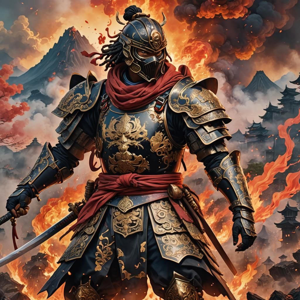 Young Samurai in Azuchi-Momoyama Era Battle