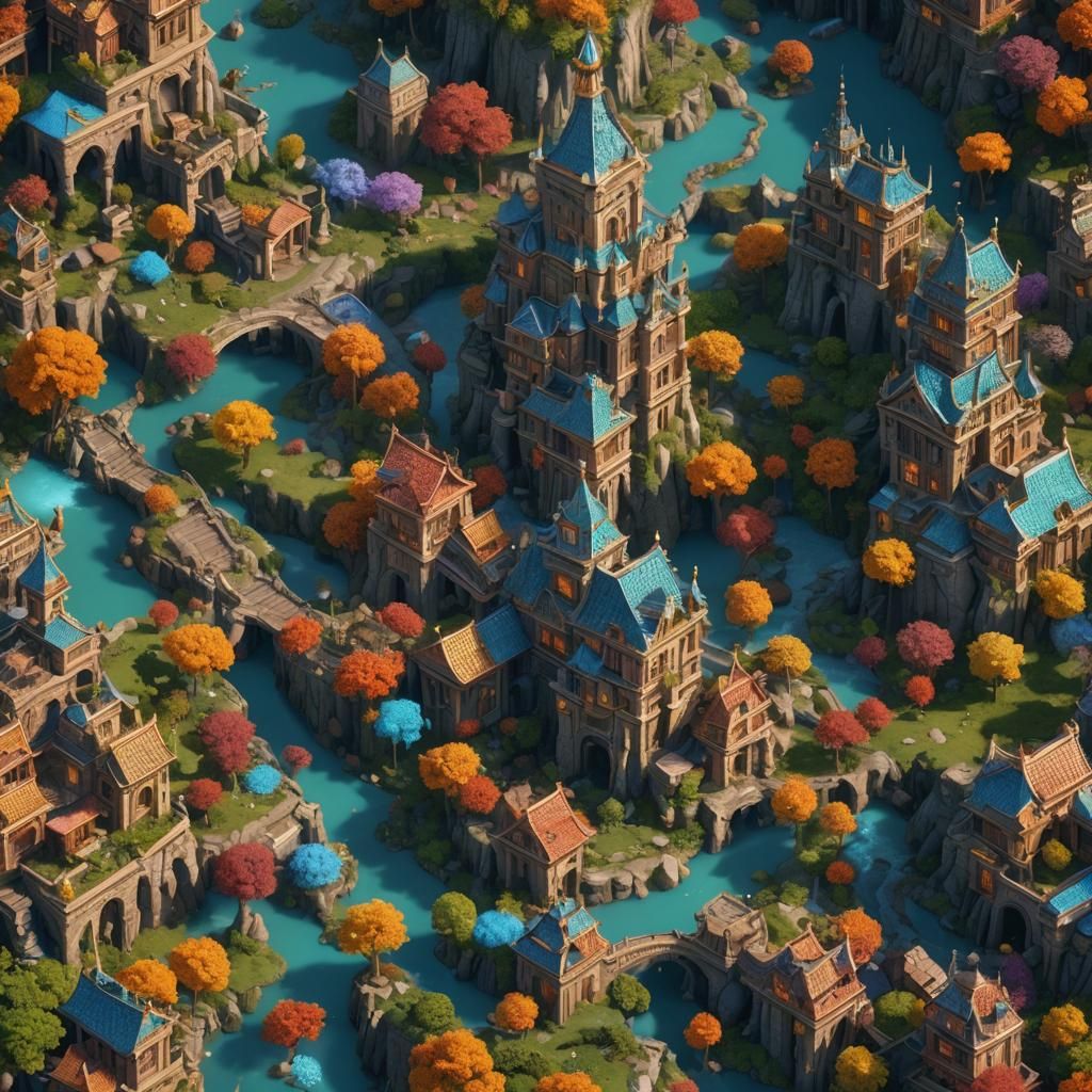Epic Fantasy Realm Unveiled in 8k Resolution