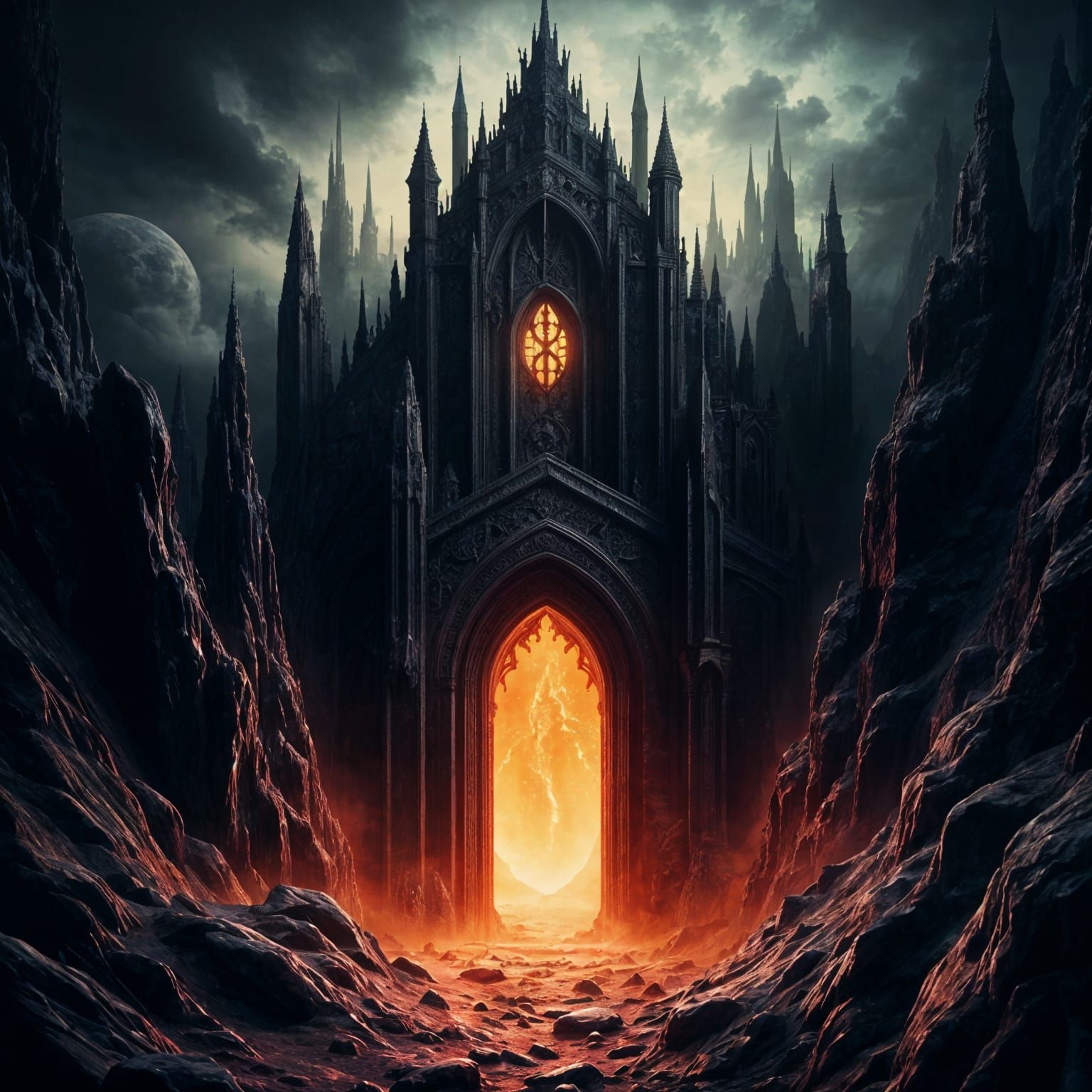 Castle of Shadows on Fiery Mountain