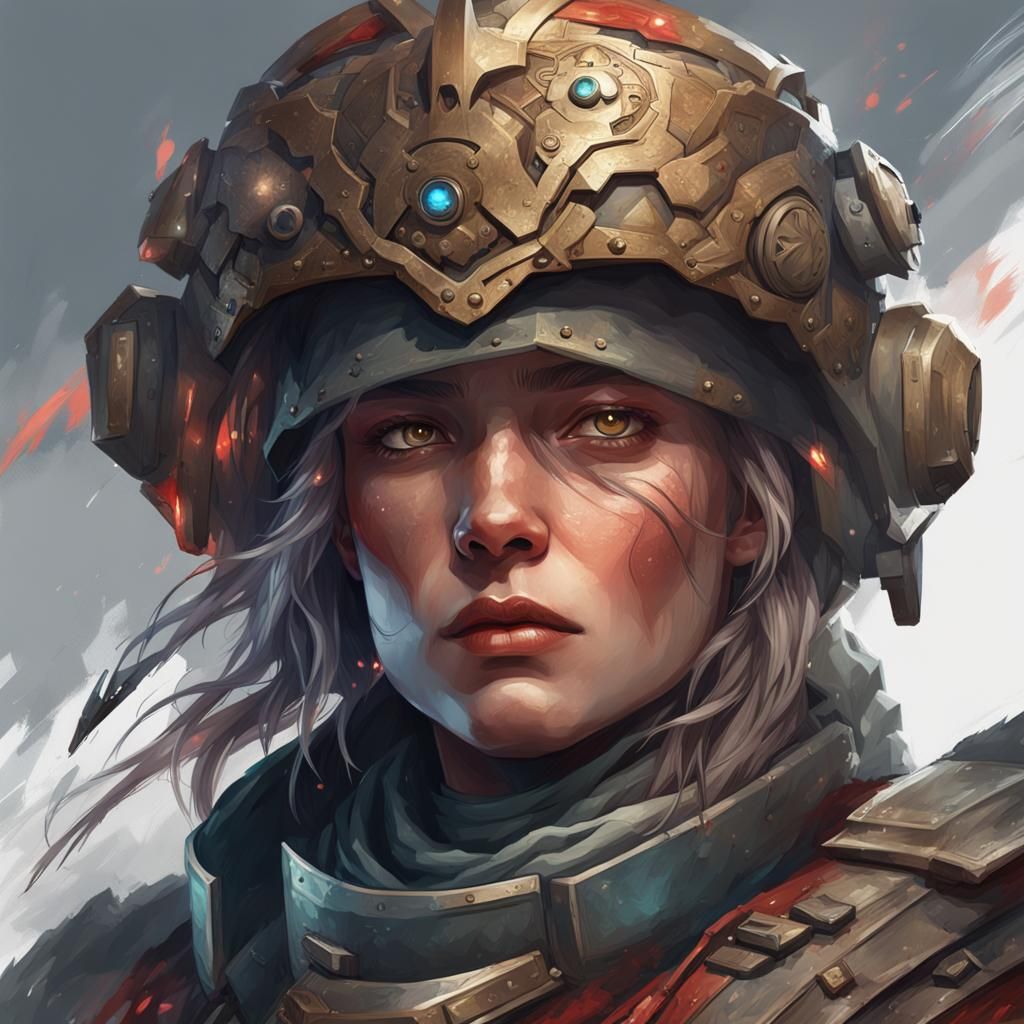 Sister of Battle in Triadic Colors