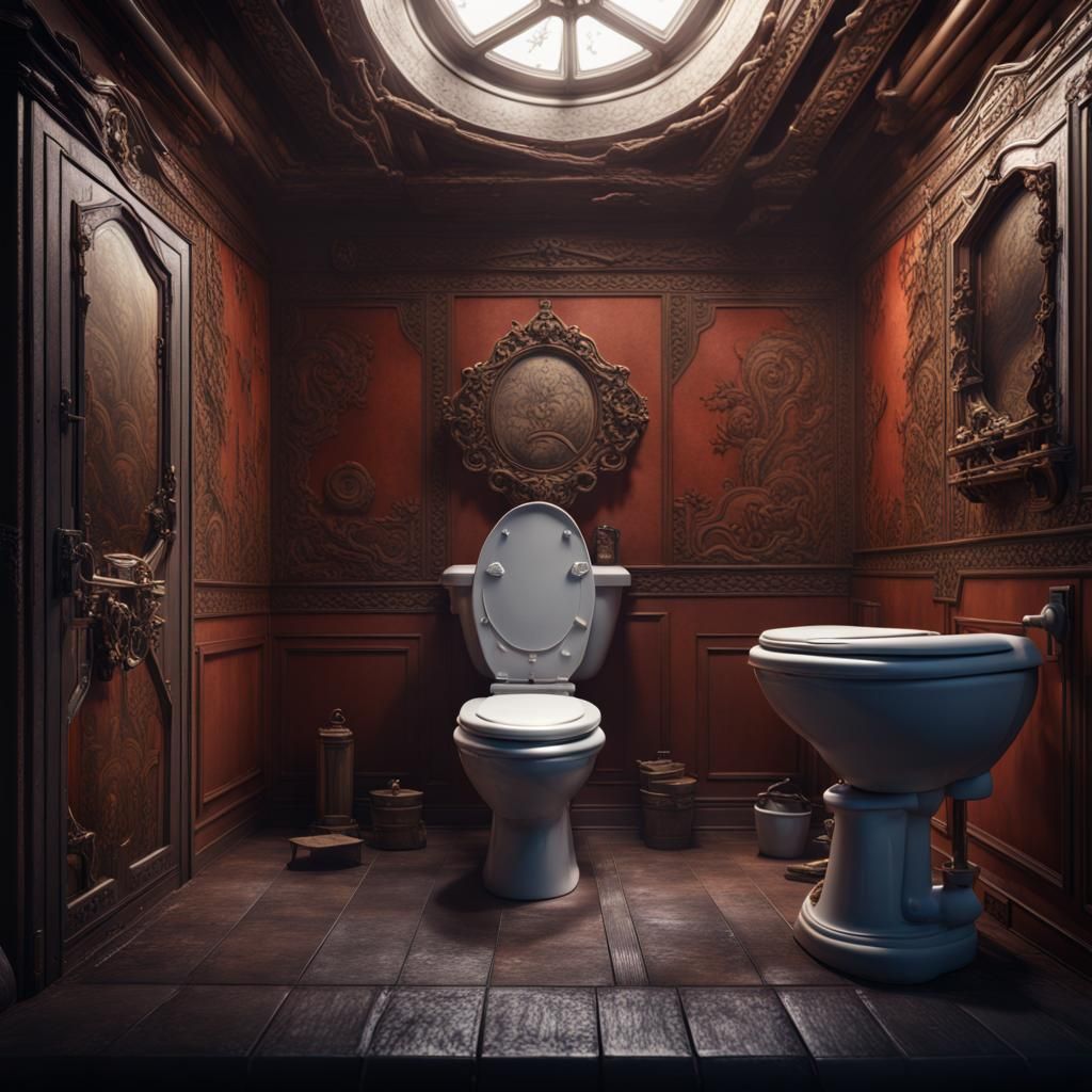 Luxurious Skibbidy Toilet in Vibrant Fantasy World